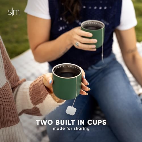 Simple Modern 36oz Insulated Hot Beverage Bottle with 2 Mugs | Travel