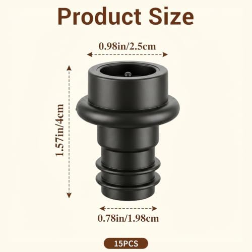 15pcs Vacuvin Wine Stoppers,Silicone Wine Bottle Vacuum Stopper