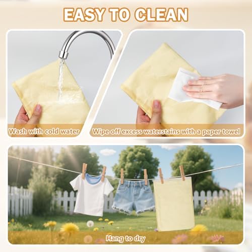 Reusable Beeswax Bread Bags, 2 Pack, 13x17 Inch