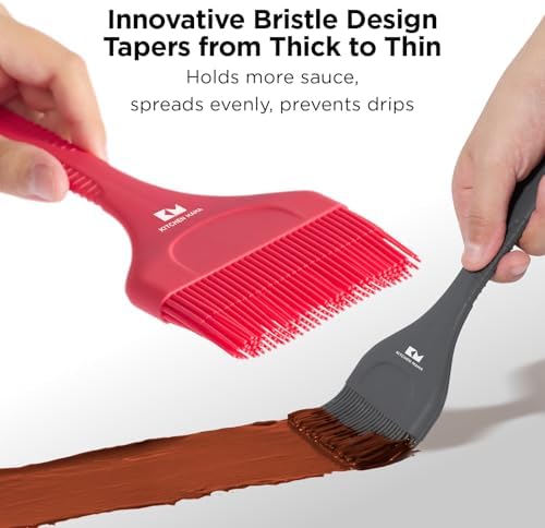 Kitchen Mama Platinum Silicone Pastry & Basting Brush Set