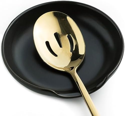 LYEOBOH Spoon Rest for Stove Top, Large Kitchen Spoon Holder, 5 Inch