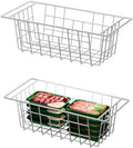 SANNO Chest Freezer Baskets Organizer, Deep Freezer Baskets Bin Sturdy