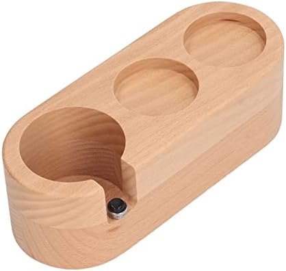 Espresso Tamper Station 3 Hole Beechwood Barista Organizer Non Slip