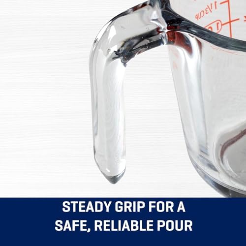 Glass Measuring Cup 2 Cup, Liquid Jug for Baking Cooking Kitchen Prep
