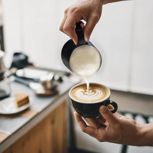 Milk Frothing Pitcher, 20oz/600ml Espresso Steaming Pitcher, Milk
