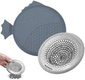 TRAPMATE Shower Drain Hair Catcher, Patented Bathtub Stopper Drain