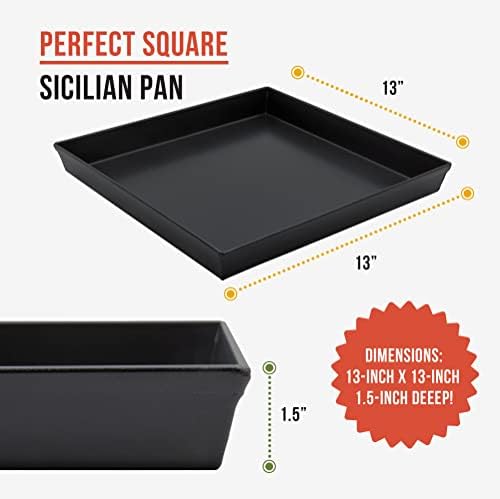 Chef Pomodoro Deep Dish Pizza Pan, Sicilian Pizza Pan, Baking Dish