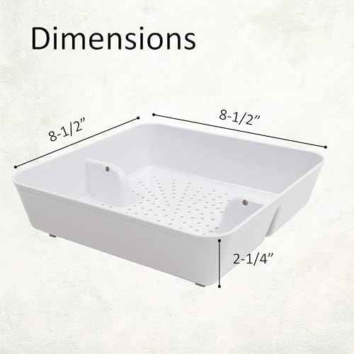 8.5-Inch ABS Floor Sink Drain Cover Strainer Basket