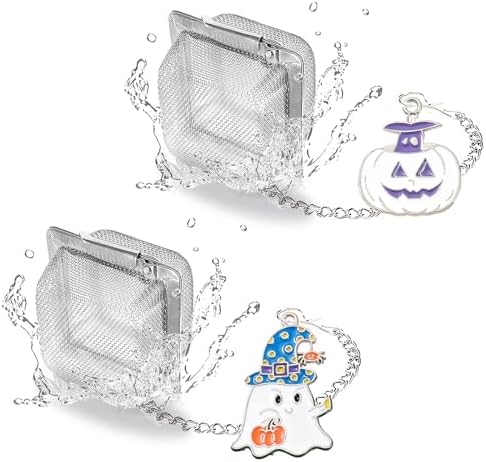 Halloween Tea Infuser Set, 2 PCS Cubic Tea Strainers for Loose Leaf
