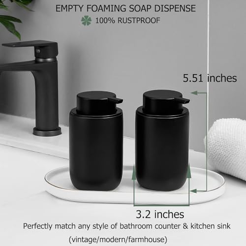 Foaming Soap Dispenser Thick Ceramic Foam Hand Soap Dispenser for