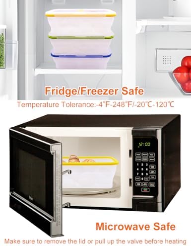 Extra Large Collapsible Translucent Silicone Food Storage Containers