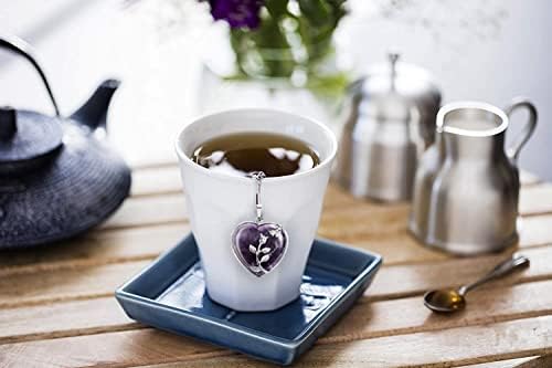 NSTaygate 2pcs Tea Infuser Tea Strainers for Loose Tea Amethyst & Rose