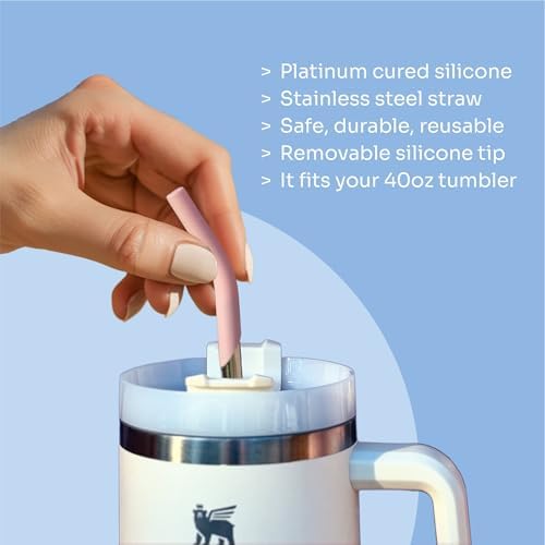 purifyou 14.5" Extra Long Stainless Steel Drinking Straws with