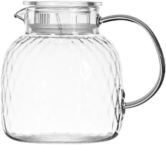 Acrylic Drink Pitcher with Lid and Spout, 50oz Clear Plastic Water