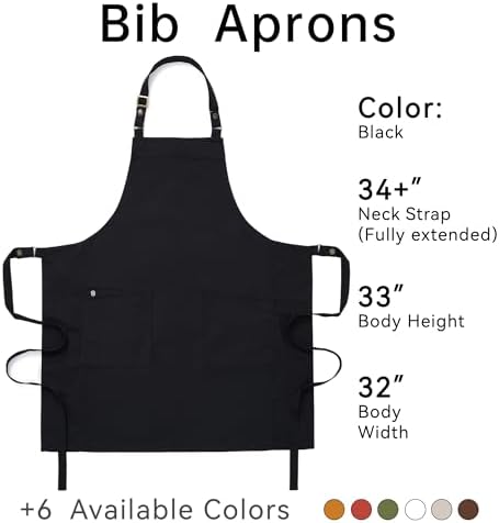 Chef Men Canvas Waterproof Apron Pocket 4251GB