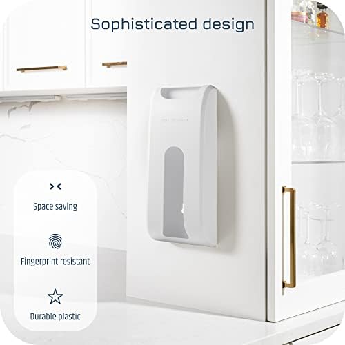 Wall-Mounted Plastic Bag Holder & Grocery Bag Organizer / Dispenser
