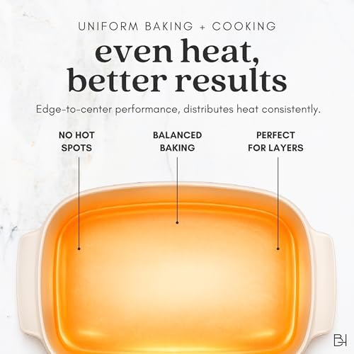 Nonstick Ceramic-Coated Glass Casserole Dish, 9x11 in, Dusk