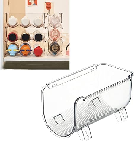 Water Bottle Organizer, Transparent Stackable Bottle Storage Rack