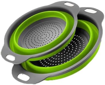 Collapsible Colander Set of 2 (1 Large + 1 Small) – Silicone Kitchen
