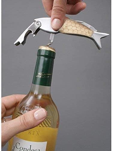Unique Fish Corkscrew, Professional Waiters Corkscrew Wine Key Bottle