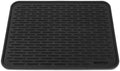 HOTPOP XXL 24"x18" Large Black Dish Silicone Drying Mat and Trivet