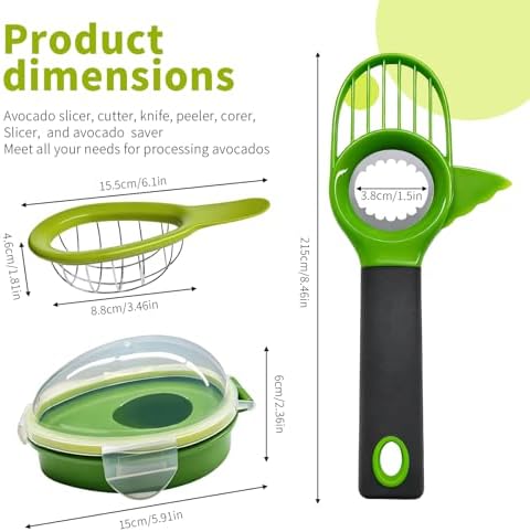3 Set Avocado Slicer, Dishwasher Safe