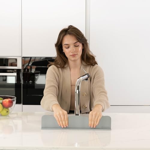 TYOARO Sink Splash Guard Behind Faucet for Kitchen, Silicone Non-Slip