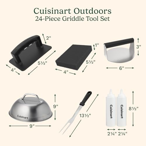Cuisinart 24-Piece Griddle Tool Set with Storage Tote