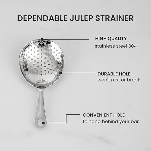 A Bar Above Cocktail Strainer Set, 3 Piece Bundle, Ergonomic and Rust
