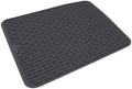 Silicone Dish Drying Mat Extra Large 30x24, Reversible Microfiber