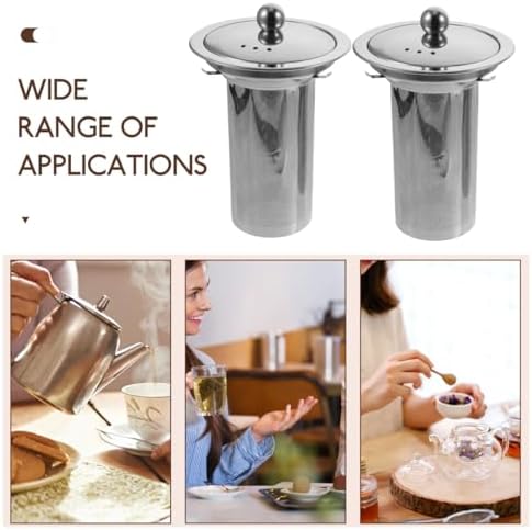 Homoyoyo 2 Pcs Tea Strainer Insert Fine Mesh Tea Filter for Loose
