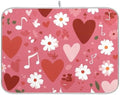 OTVEE Music Bloom Art Dish Drying Mat for Kitchen Counter Absorbent