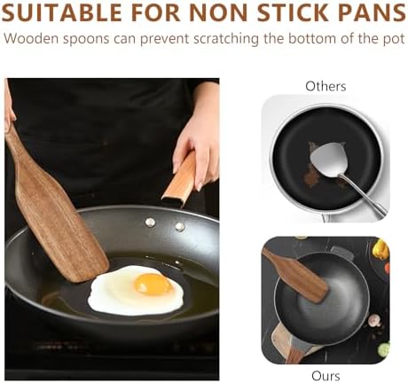4-Piece Wooden Spurtle Utensil Set