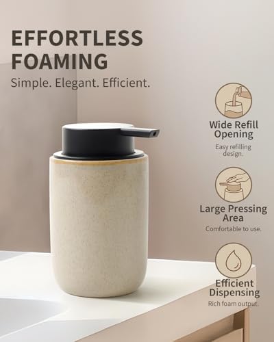 BosilunLife Foam Soap Dispenser, Hand Pump Dispenser for Kitchen Sink