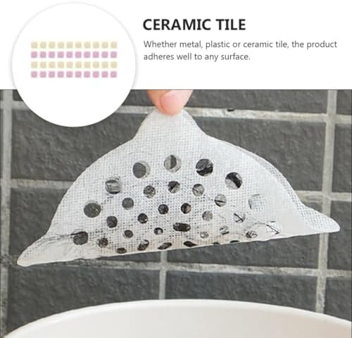 40pcs Drain Hair Stopper and Bathroom Drain Cover Set, Disposable