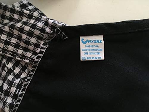 Hyzrz Cotton Kitchen Aprons for women with 2 Pockets Adjustable Neck