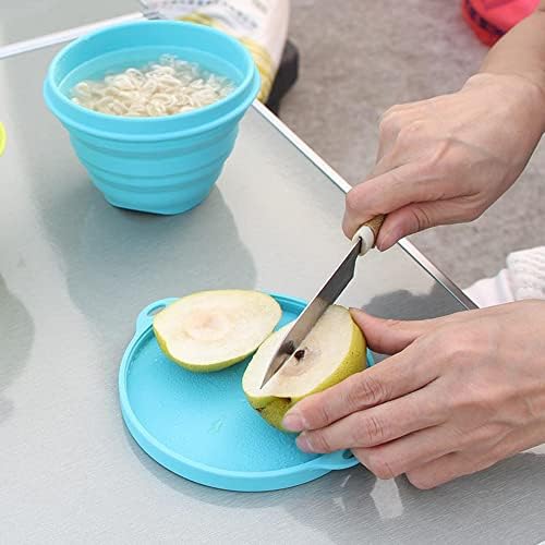 Silicone Collapsible Bowl with Lid Foldable Food Storage Bowls