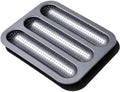 12 in Hoagie Roll Baking Pan, 3-Slot Perforated Carbon Steel Tray