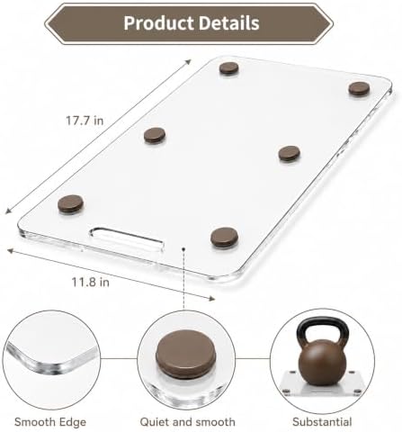 Appliance Slider for Bluevua RO100ROPOT,Clear Acrylic 11.8"×17.7"