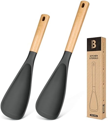 Badiano Multifunction Cooking Spoons, 11.4" and 13.4", Grey