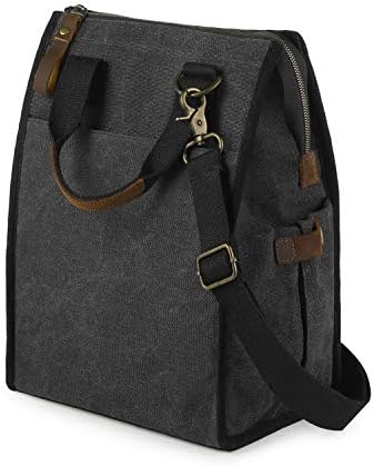 SMRITI Insulated Canvas Lunch Bag for Women/Men-9.6 L Reusable