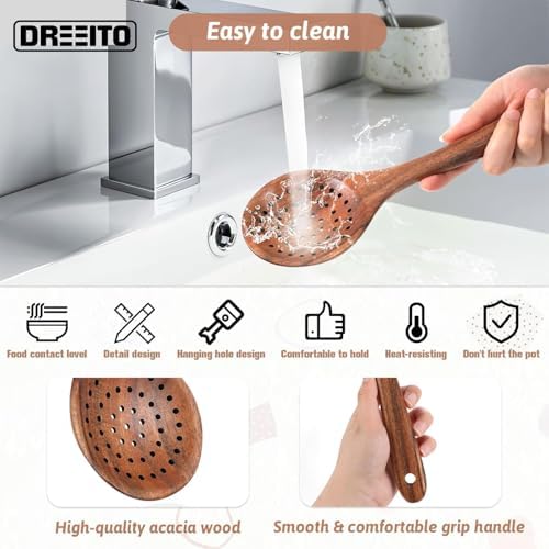 10-Piece Wooden Cooking Utensil Set