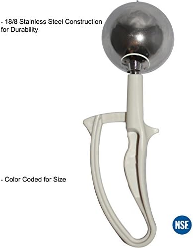 Tiger Chef 3 1/4-Oz. Ivory Easy Grip Left & Right Ergonomic Squeeze