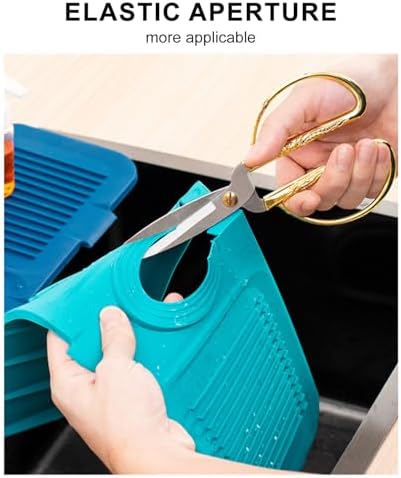 Kitchen Sink Splash Guard, Silicone Sink Mat for Faucet, 2024 Draining