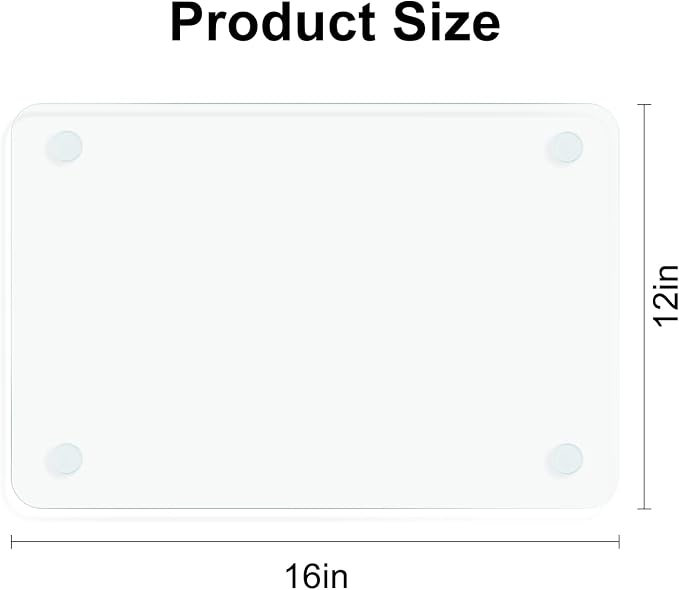 Tempered Glass Cutting Board, 12x16" Glass Cutting Board - Image 2