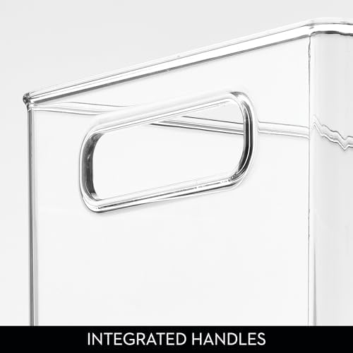 iDesign Stackable Fridge Bin, Set of 2, Clear