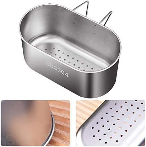 Stainless Steel Sink Drain Strainer Basket, Silver