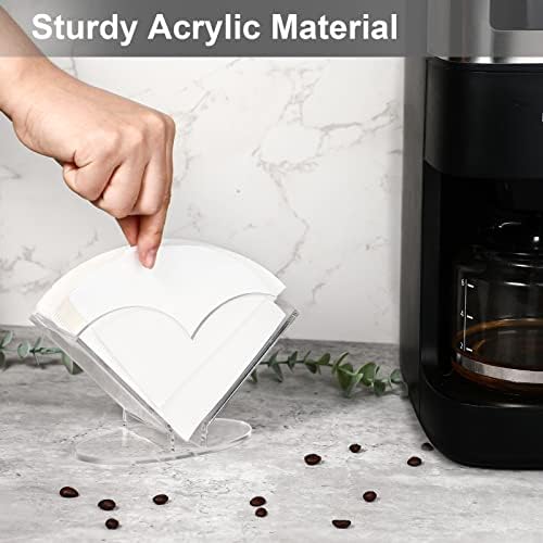 Kamehame V60 Filter Holder, Clear Acrylic Coffee Paper Storage