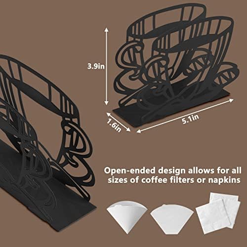 Metal Coffee Filter Stand - Holder & Rack for Coffee Filters, Paper