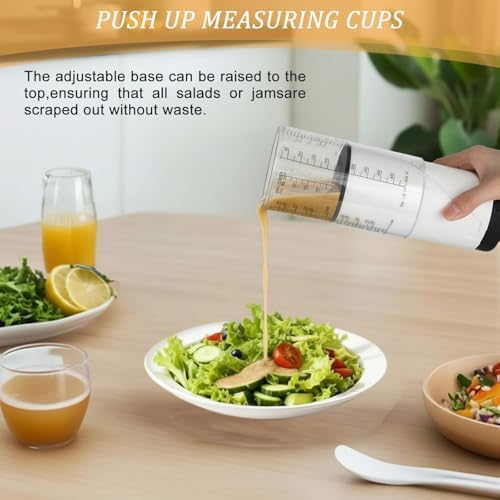 6 Pcs Adjustable Push up Measuring Cup Set 1 Measure Cup 5 Measure